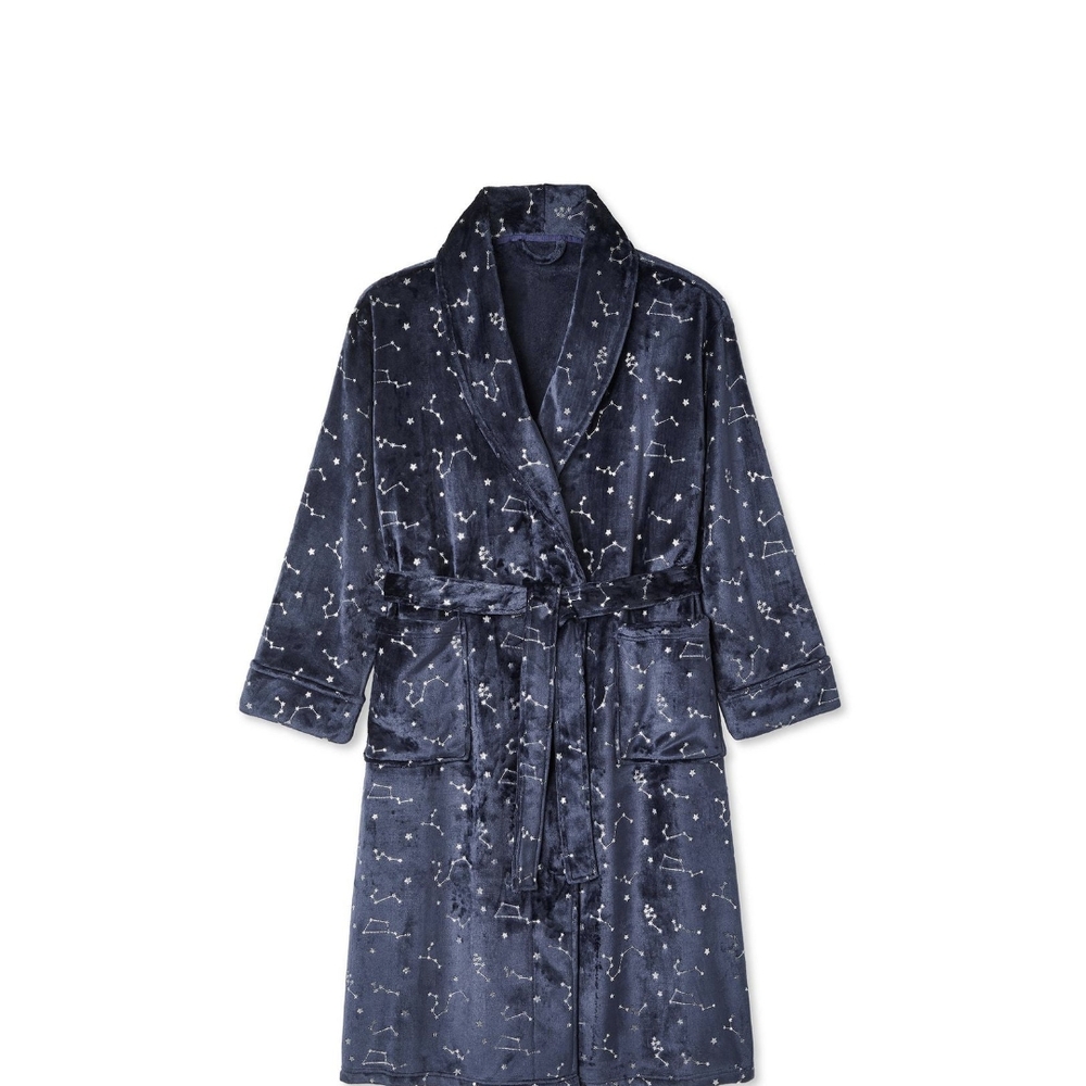 Xl Brand New Plus Size Starry Night Blue Robe - Picture 1 of 4